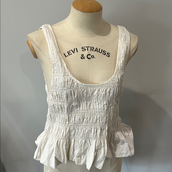 Apiece Apart Smocked Ruffle Tank - Picture 4 of 6